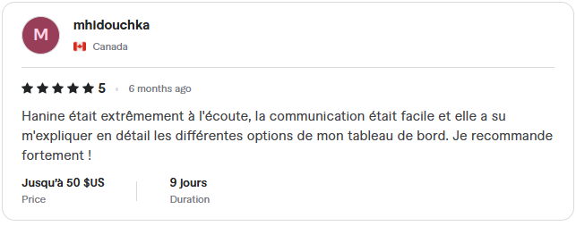 5-star review from Mehdi