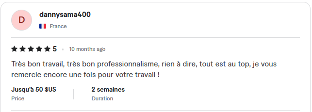 5-star review from dannysama400